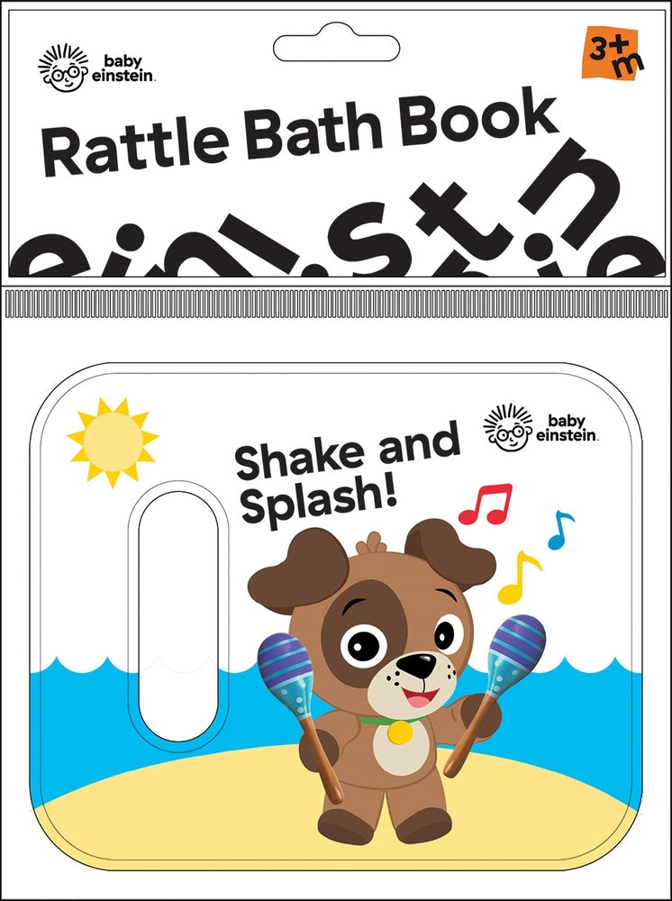 Book cover for Baby Einstein: Shake and Splash! Rattle Bath Book