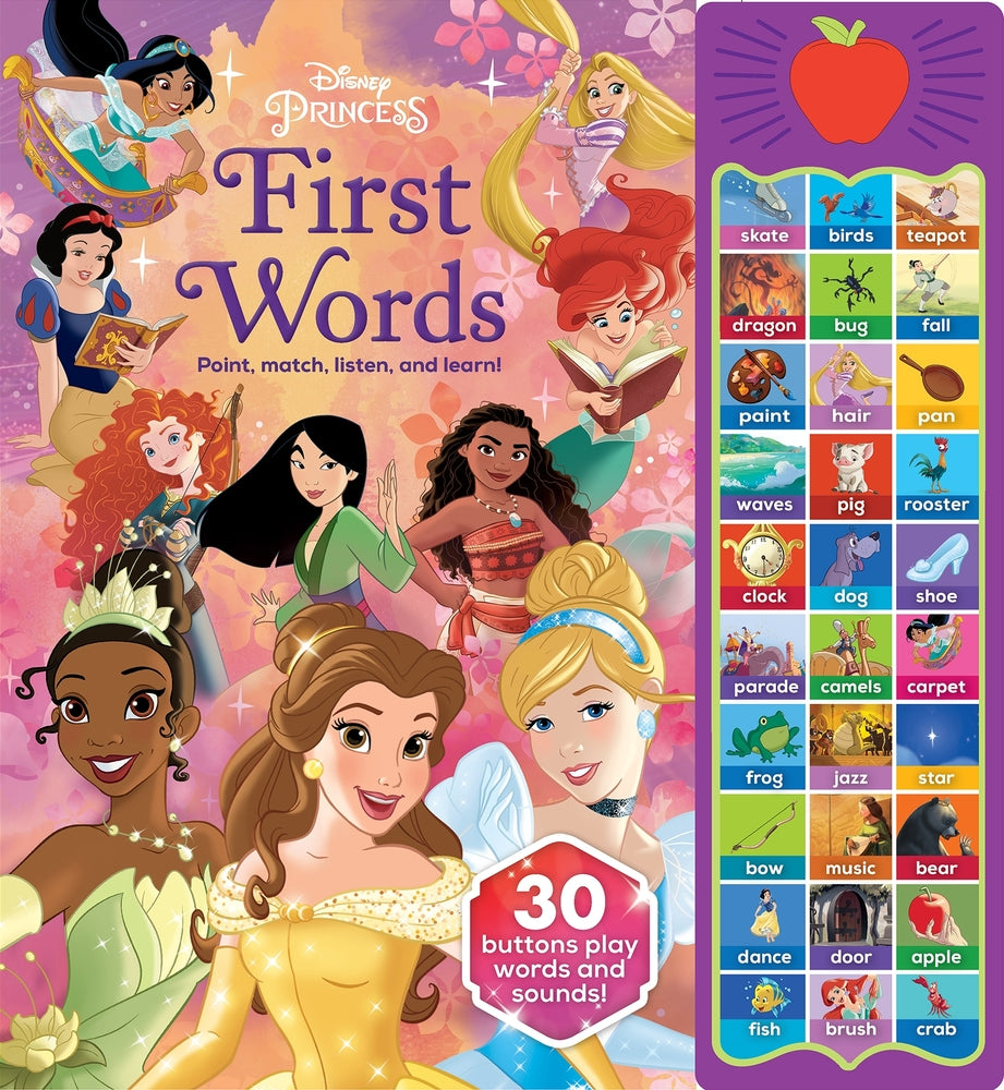 Book cover for Disney Princess: First Words Sound Book [With Battery]