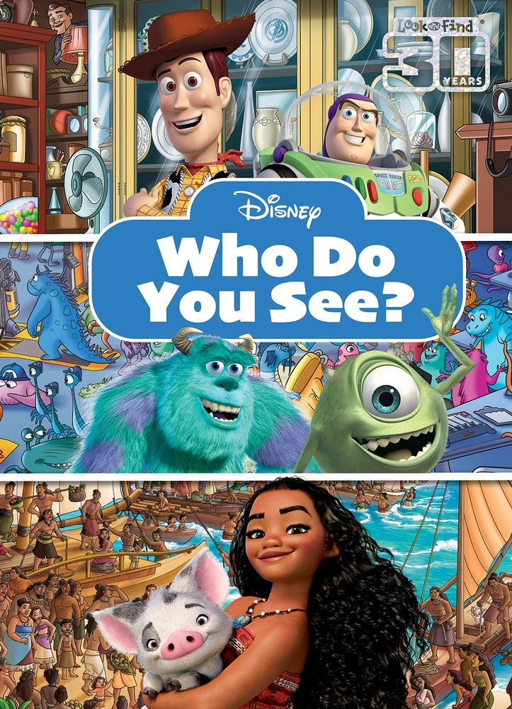 Book cover for Disney: Who Do You See? Look and Find
