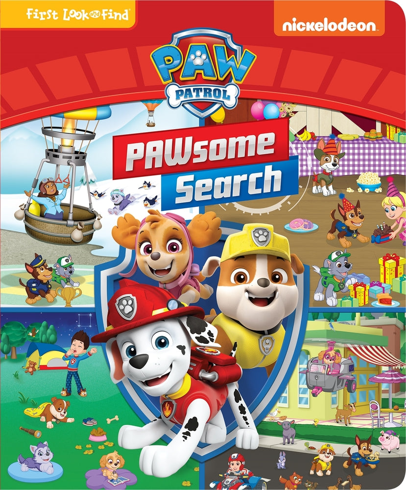 Book cover for Nickelodeon Paw Patrol: Pawsome Search First Look and Find