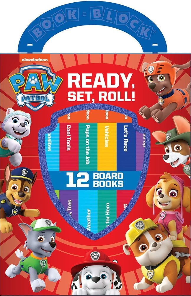 Book cover for Nickelodeon Paw Patrol: Ready, Set, Roll! 12 Board Books