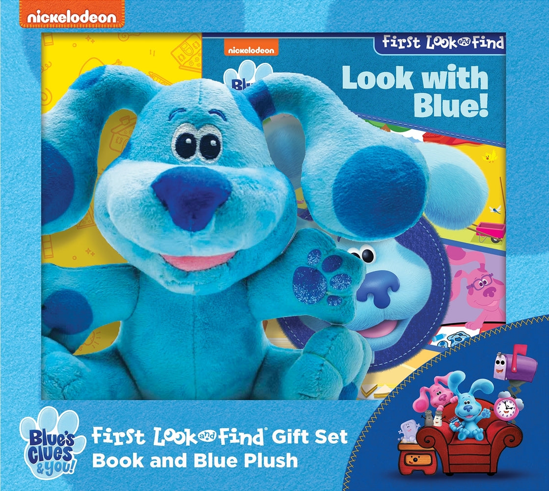 Book cover for Nickelodeon Blue's Clues & You!: Look with Blue! First Look and Find Gift Set Book and Blue Plush [With Plush]