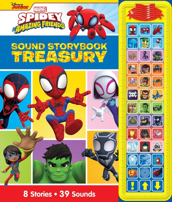 Book cover for Disney Junior Marvel Spidey and His Amazing Friends: Sound Storybook Treasury [With Battery]