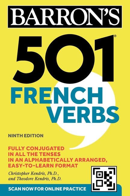 Book cover for 501 French Verbs, Ninth Edition
