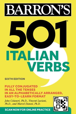 Book cover for 501 Italian Verbs, Sixth Edition