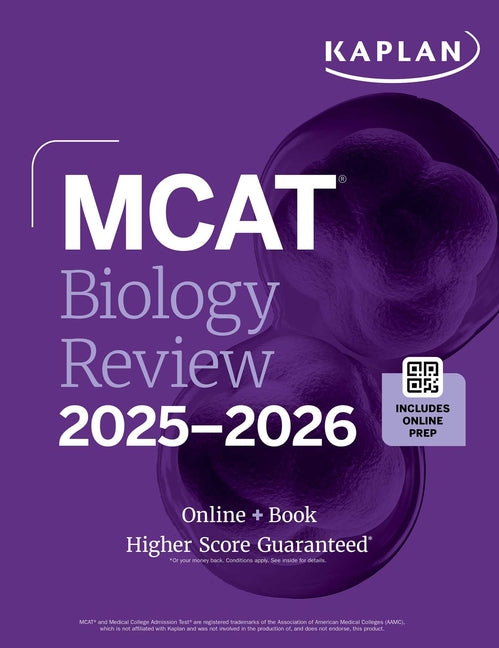 Book cover for MCAT Biology Review 2025-2026: Online + Book