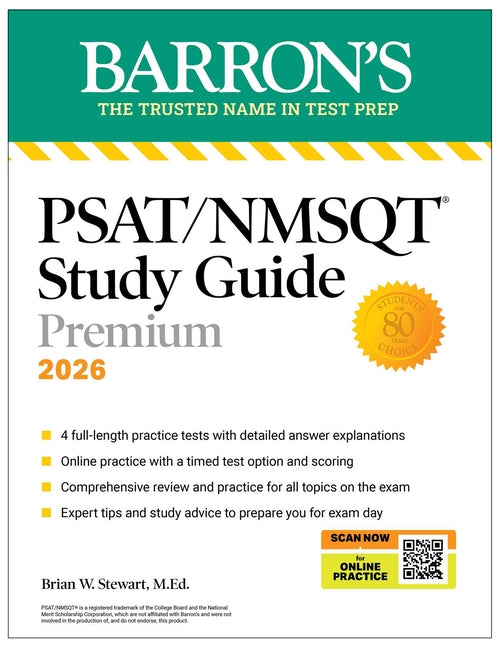 Book cover for Psat/NMSQT Premium Study Guide, 2026: 2 Practice Tests + Comprehensive Review+ 200 Online Drills