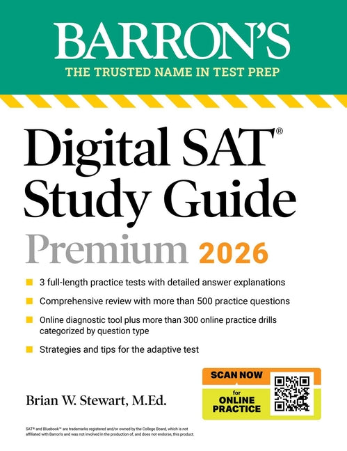 Comprehensiv Eguide Digital SAT Study Guide Premium, 2026: 3 Practice Tests + Comprehensiv ...