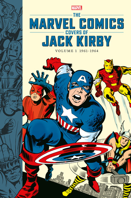 Book cover for Marvel Comics Covers of Jack Kirby Volume 1