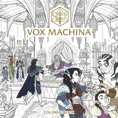 Book cover for Critical Role: Vox Machina Coloring Book