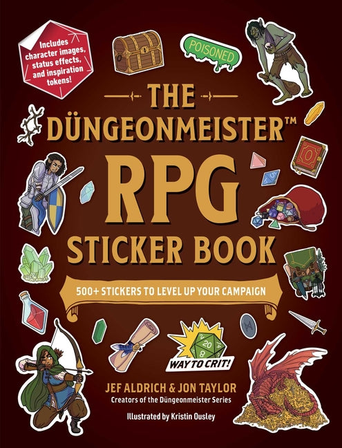 Book cover for Düngeonmeister RPG Sticker Book: 500+ Stickers to Level Up Your Campaign