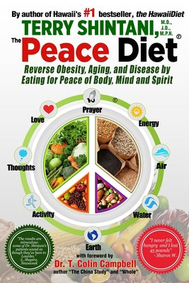 Book cover for Peace Diet: Reverse Obesity, Aging, and Disease by Eating for Peace, Mind, and Body