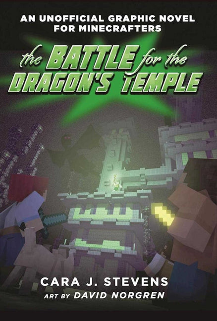 Book cover for Battle for the Dragon's Temple: An Unofficial Graphic Novel for Minecrafters, #4