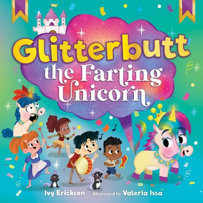Book cover for Glitterbutt the Farting Unicorn