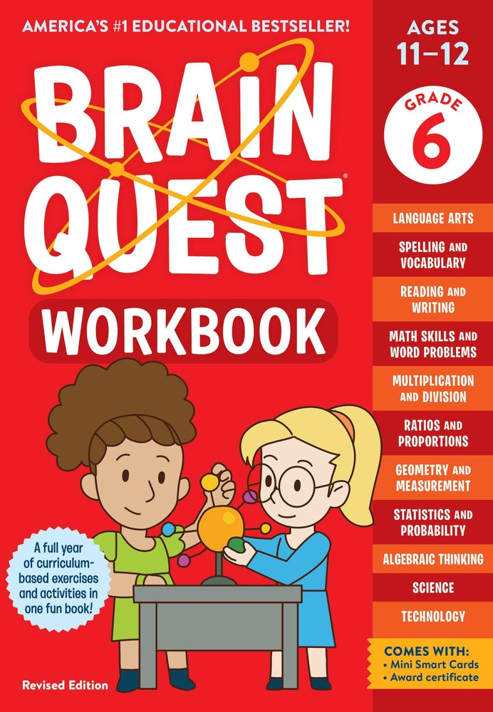 Book cover for Brain Quest Workbook: 6th Grade Revised Edition