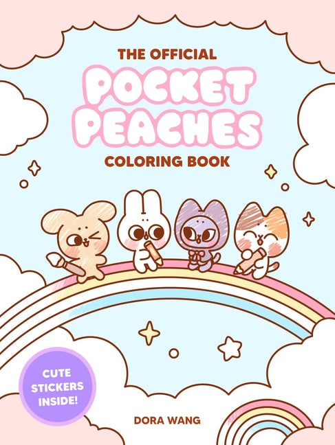 Book cover for Official Pocket Peaches Coloring Book: Cozy Coloring and Cute Stickers