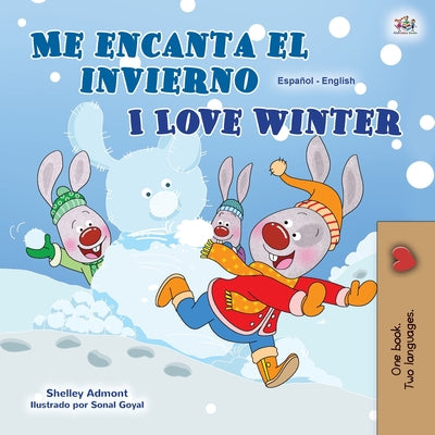 Book cover for I Love Winter (Spanish English Bilingual Children's Book)