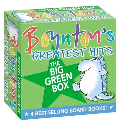 Book cover for Boynton's Greatest Hits the Big Green Box (Boxed Set): Happy Hippo, Angry Duck; But Not the Armadillo; Dinosaur Dance!; Are You a Cow?