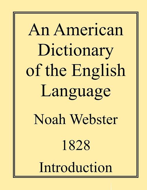 Book cover for An American Dictionary of the English Language