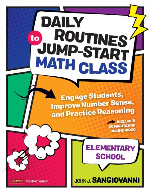 Book cover for Daily Routines to Jump-Start Math Class, Elementary School: Engage Students, Improve Number Sense, and Practice Reasoning