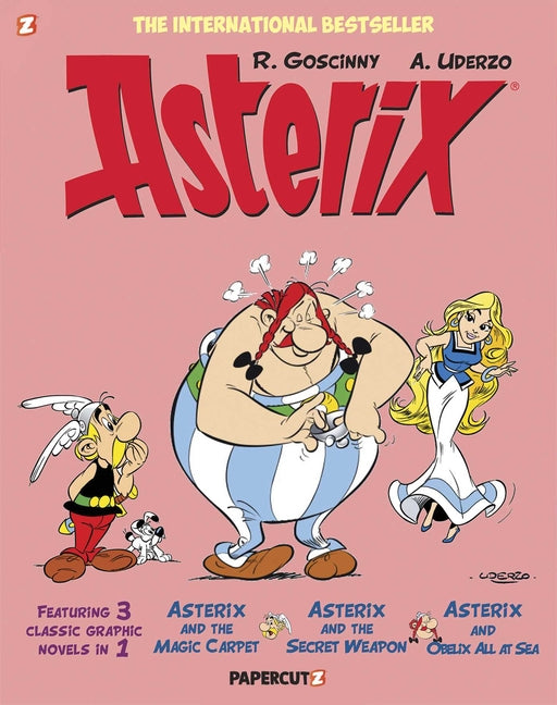 Book cover for Asterix Omnibus Vol. 10: Collecting Asterix and the Magic Carpet, Asterix and the Secret Weapon, and Asterix and Obelix All at Sea