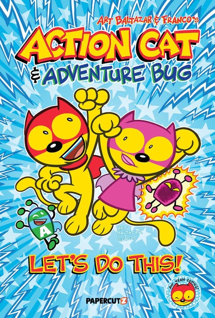 Book cover for Action Cat & Adventure Bug: Let's Do This