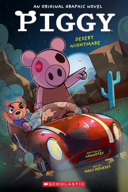 Book cover for Desert Nightmare (Piggy Original Graphic Novel #2)