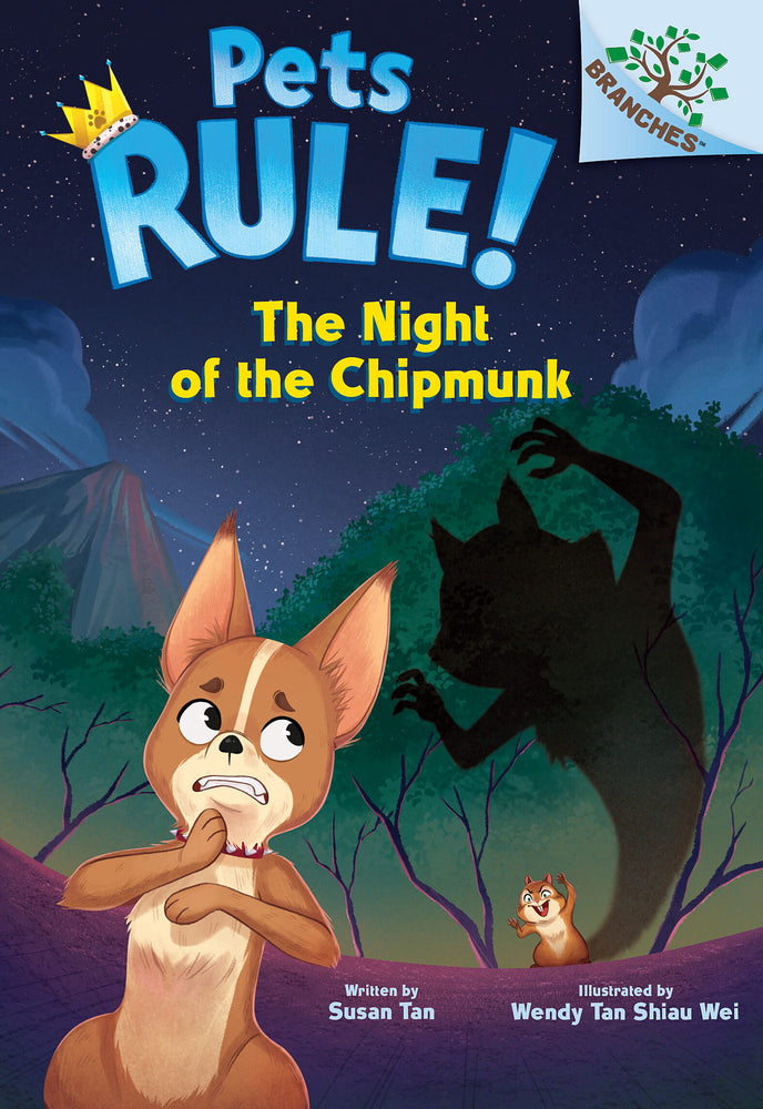 Book cover for The Night of the Chipmunk: A Branches Book (Pets Rule! #6)