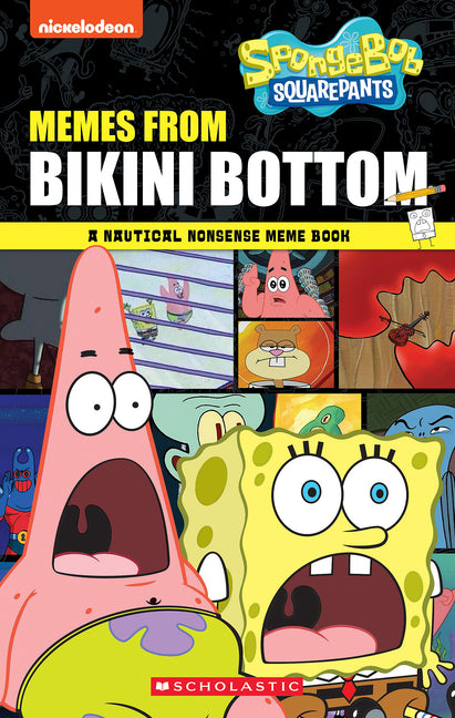 Book cover for Memes from Bikini Bottom (Spongebob Squarepants): A Nautical Nonsense Meme Book