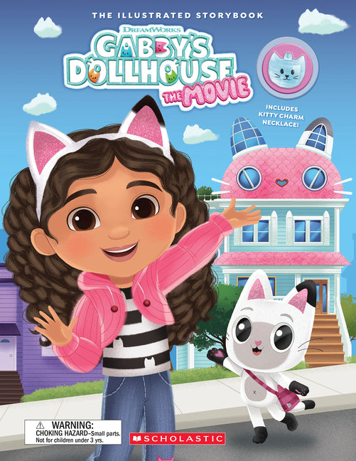 Book cover for Gabby's Dollhouse: The Movie (Gabby's Dollhouse: Storybook with Charm Necklace)