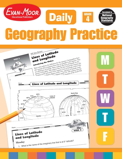 Book cover for Daily Geography Practice Grade 4: EMC 3713 (Teacher)