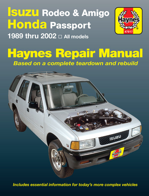 Book cover for Isuzu Rodeo & Amigo 1989-02