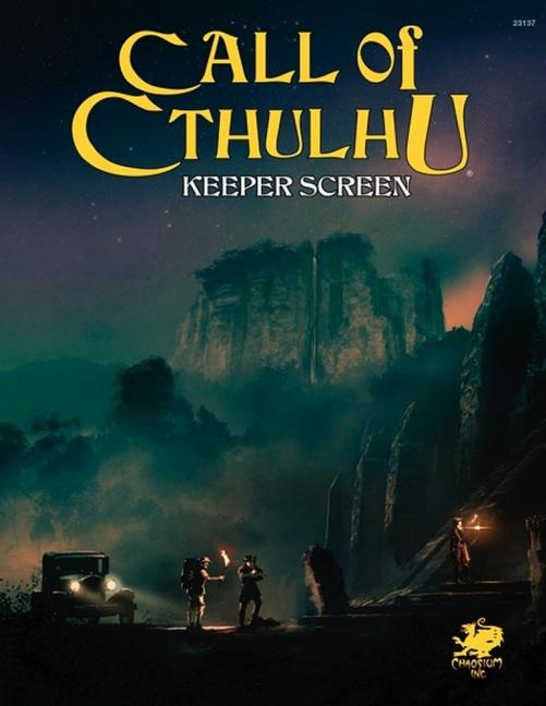 Book cover for Call of Cthulhu Keeper Screen: Horror Roleplaying in the Worlds of H.P. Lovecraft