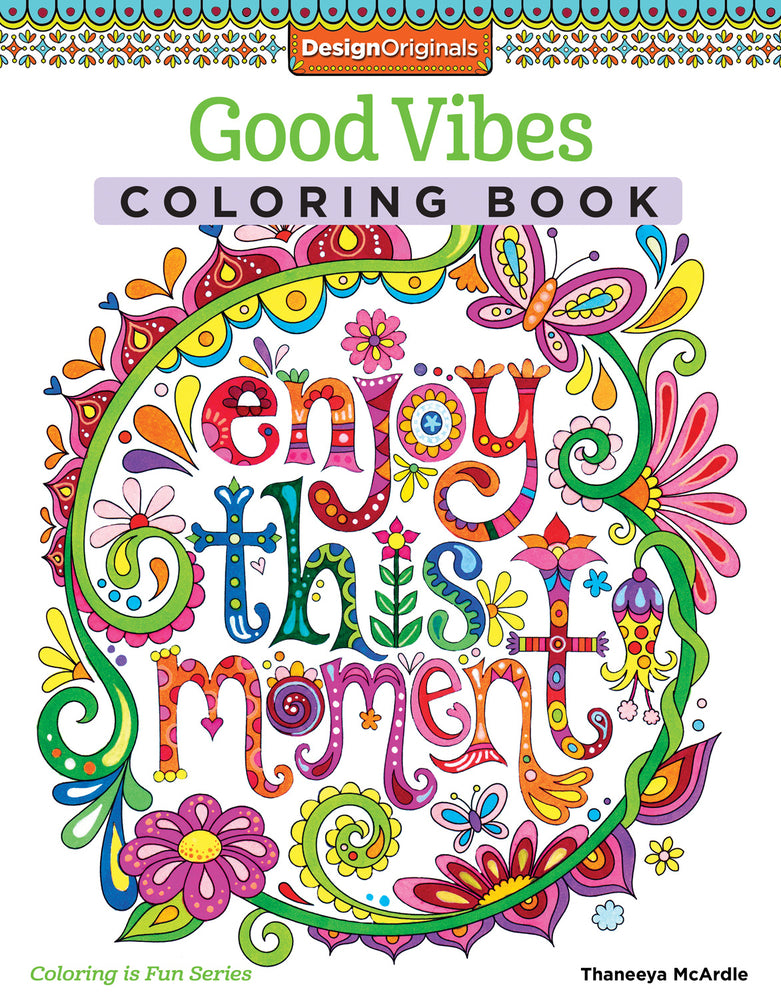 Book cover for Good Vibes Coloring Book