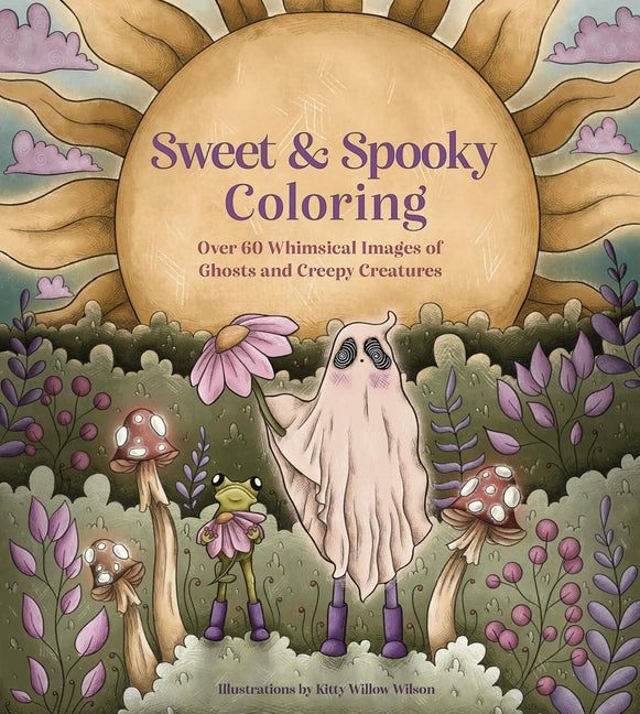 Book cover for Sweet & Spooky Coloring: Over 60 Whimsical Images of Ghosts and Creepy Creatures