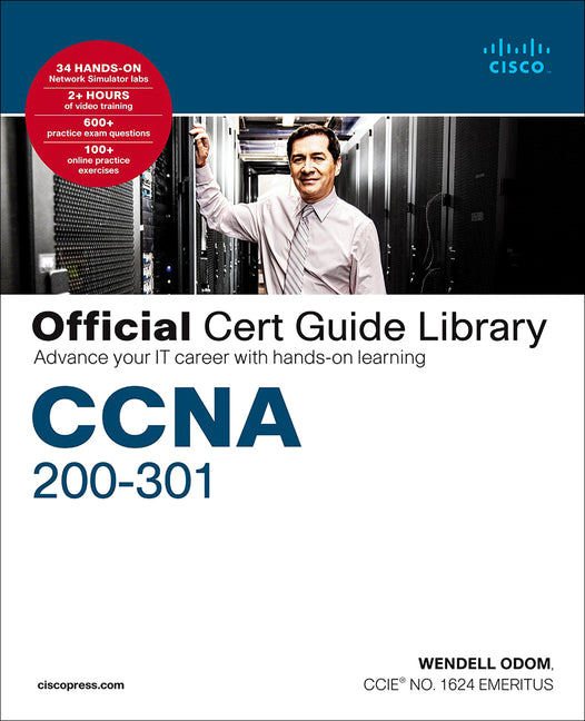 Book cover for CCNA 200-301 Official Cert Guide Library: Advance Your It Career with Hands-On Learning