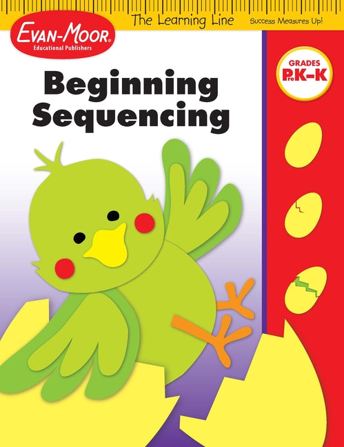 Book cover for Learning Line: Beginning Sequencing, Prek - Kindergarten Workbook
