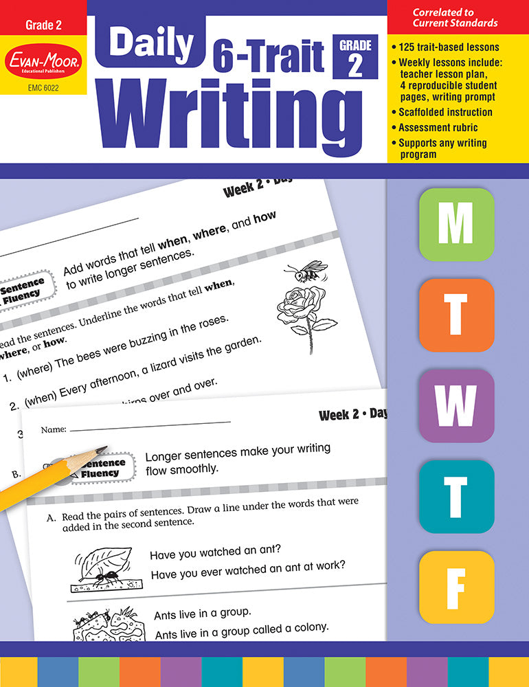 Book cover for Daily 6-Trait Writing, Grade 2 Teacher Edition