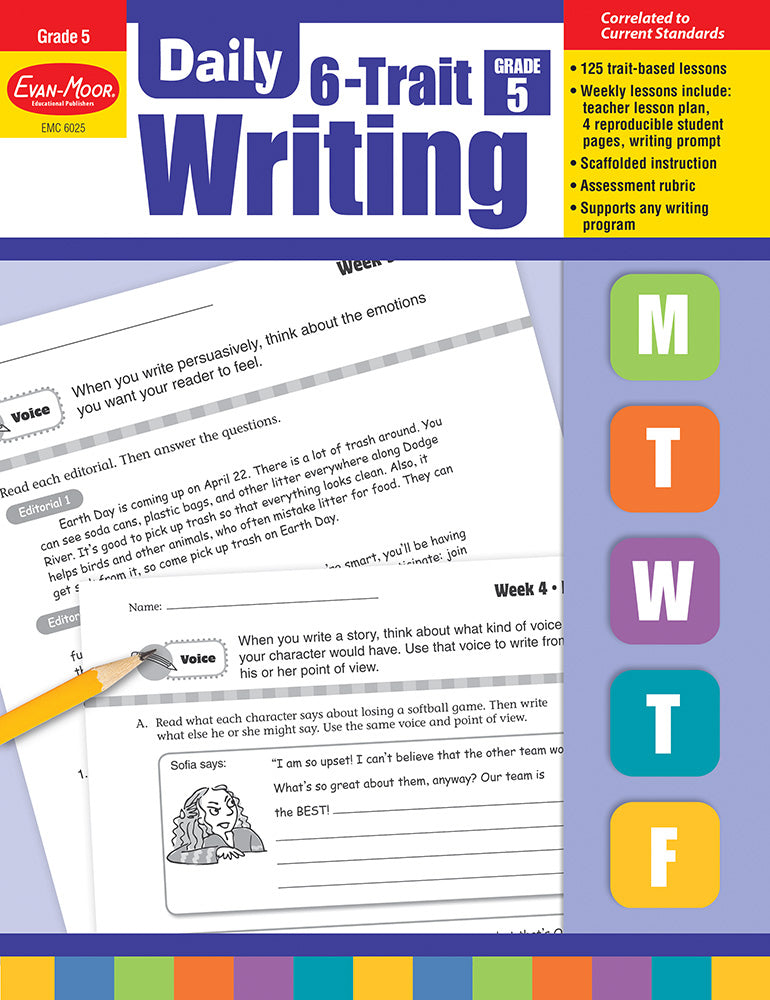 Book cover for Daily 6-Trait Writing, Grade 5 Teacher Edition