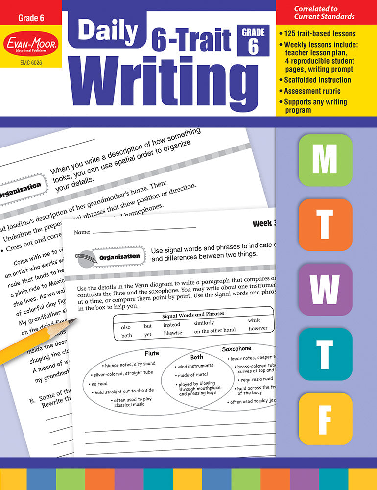 Book cover for Daily 6-Trait Writing, Grade 6 Teacher Edition