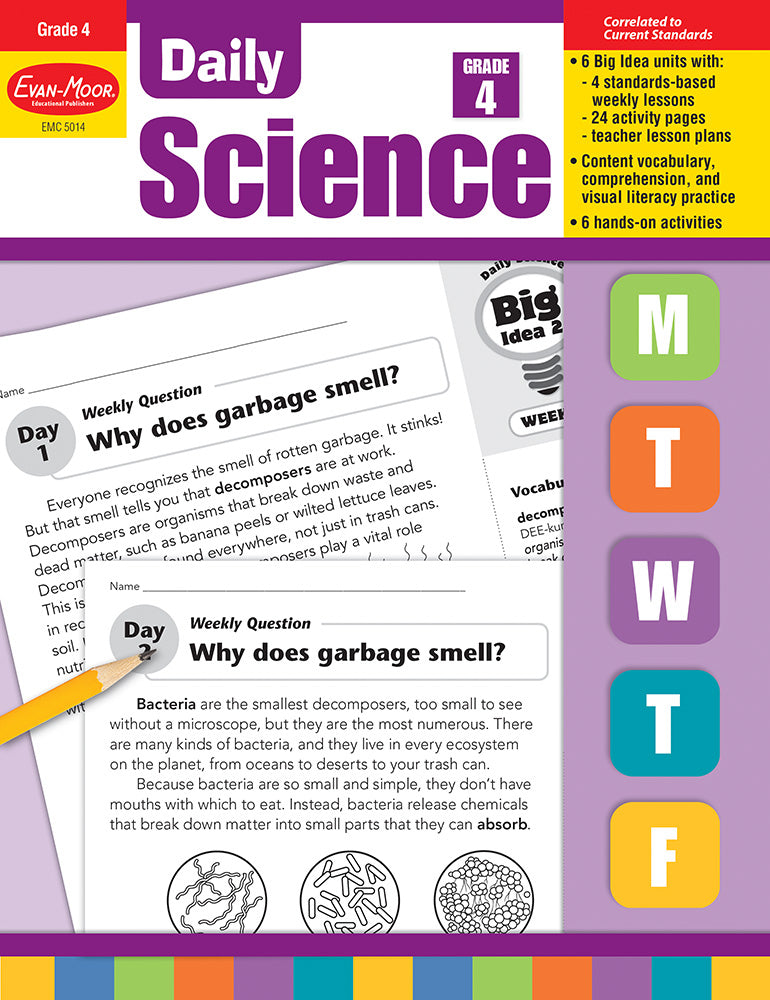 Book cover for Daily Science, Grade 4 Teacher Edition