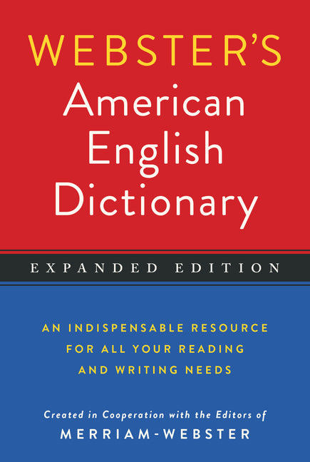 Book cover for Webster's American English Dictionary, Expanded Edition