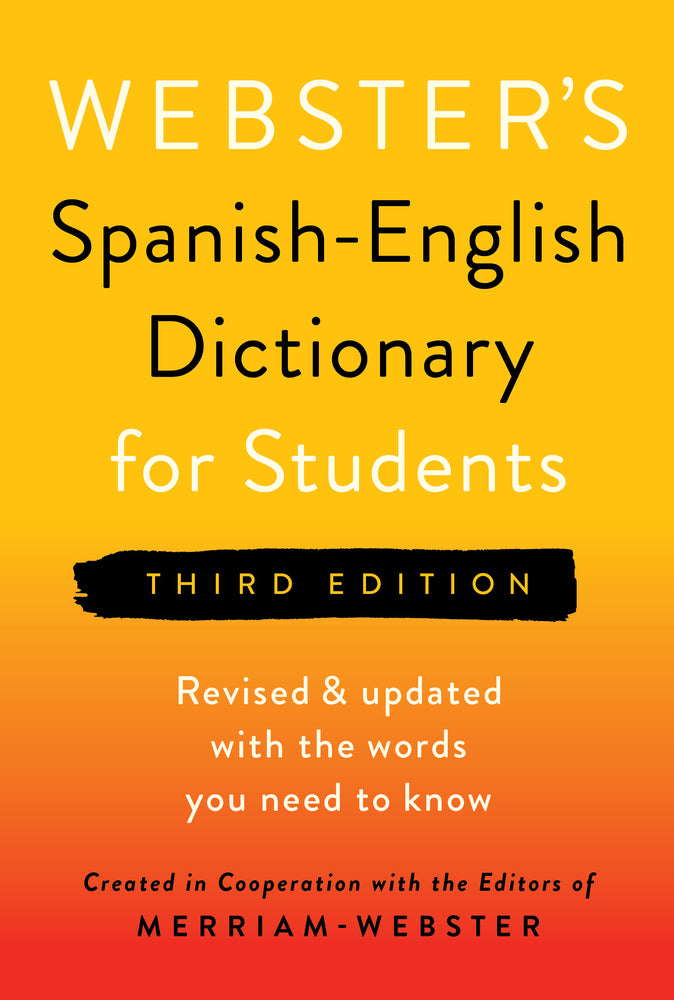Book cover for Webster's Spanish-English Dictionary for Students, Third Edition