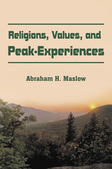 Book cover for Religions, Values, and Peak-Experiences