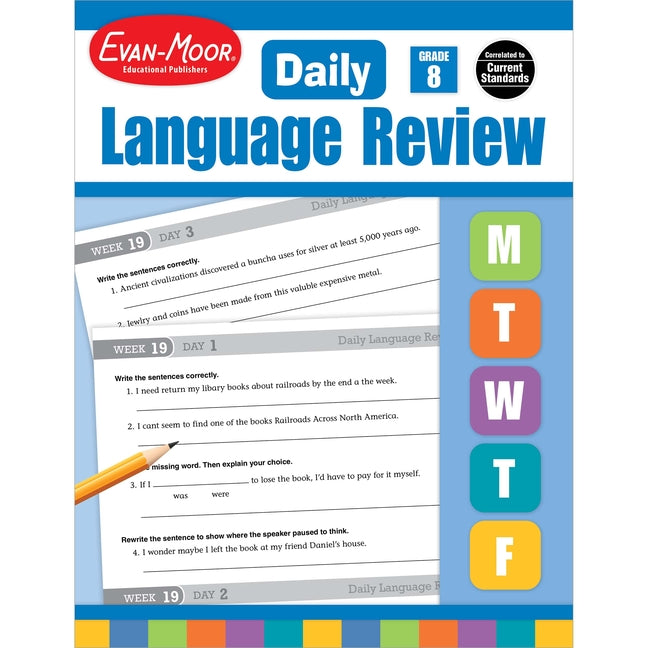 Book cover for Daily Language Review, Grade 8 Te