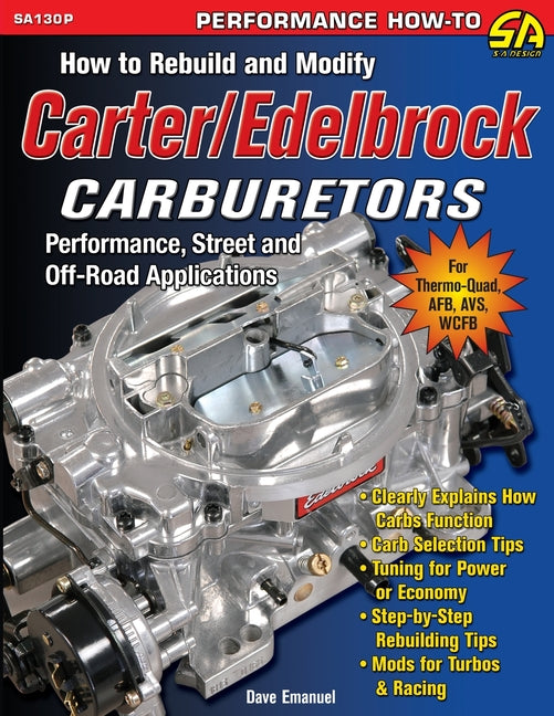 Book cover for How to Rebuild and Modify Carter/Edelbrock Carburetors