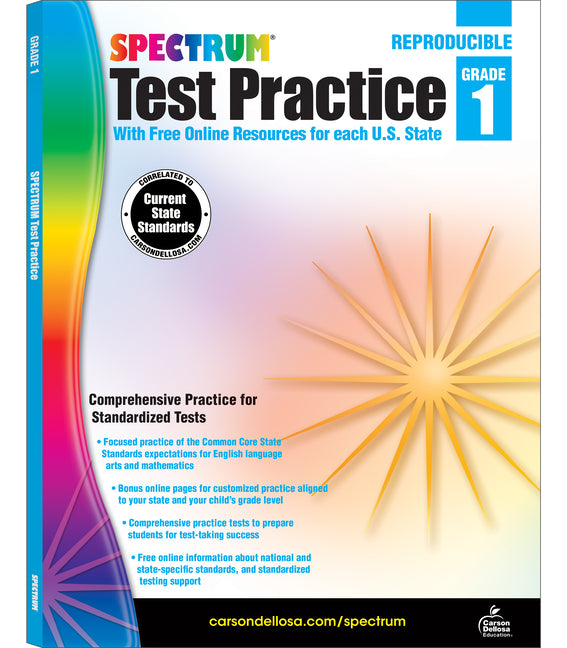 Book cover for Spectrum Test Practice, Grade 1: Volume 61