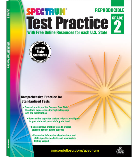 Book cover for Spectrum Test Practice, Grade 2: Volume 62