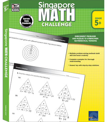 Book cover for Singapore Math Challenge, Grades 5 - 8: Volume 21