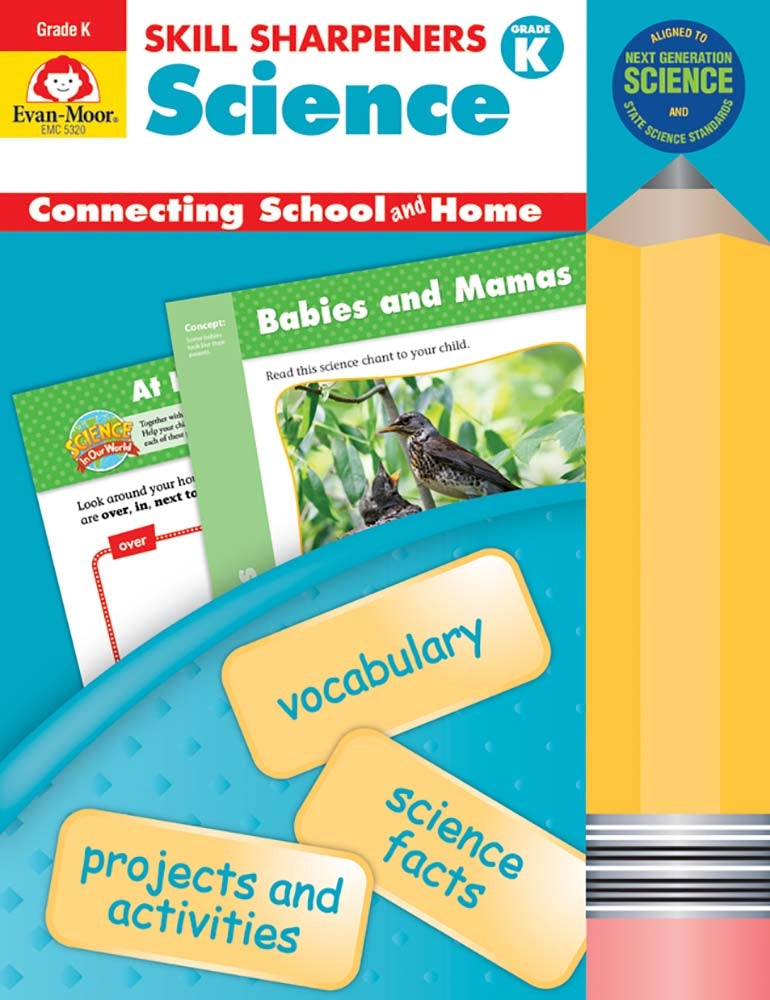 Book cover for Skill Sharpeners: Science, Kindergarten Workbook